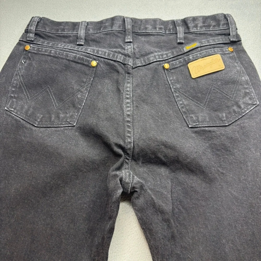 Wrangler Cowboy Cut Original Fit Jeans 35x34 FIT 34x34 Black Denim Western Work